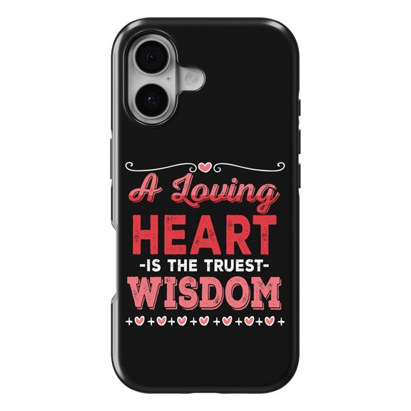 DistinctInk MagSafe Tough Case for iPhone 17 (6.1") - Loving Heart Truest Wisdom - Shockproof Drop Protection MagSafe Compatible Cover