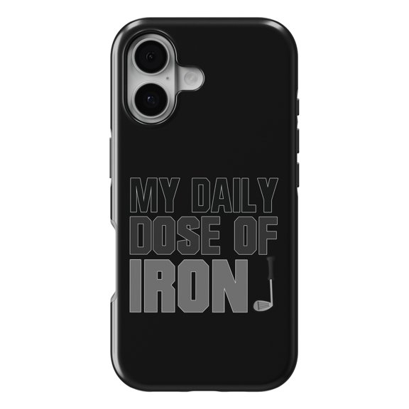 DistinctInk MagSafe Tough Case for iPhone 17 (6.1") - My Daily Dose of Iron Golf - Shockproof Drop Protection MagSafe Compatible Cover