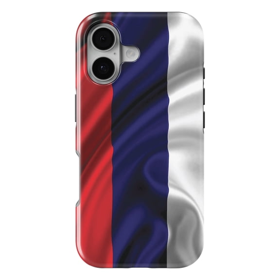 DistinctInk MagSafe Tough Case for iPhone 17 (6.1") - Russia Russian Waving Flag Red Yellow - Shockproof Drop Protection MagSafe Compatible Cover