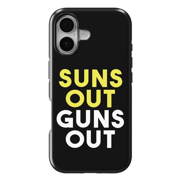 DistinctInk MagSafe Tough Case for iPhone 17 (6.1") - Suns Out, Guns Out - Shockproof Drop Protection MagSafe Compatible Cover