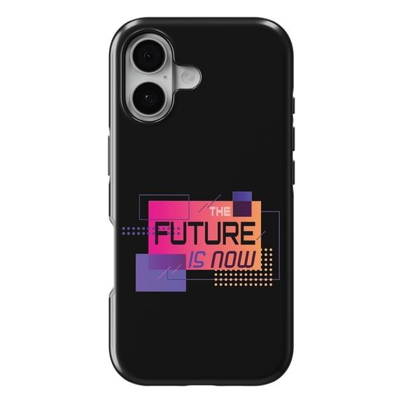 DistinctInk MagSafe Tough Case for iPhone 17 (6.1") - The Future is Now - Shockproof Drop Protection MagSafe Compatible Cover