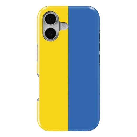 DistinctInk MagSafe Tough Case for iPhone 17 (6.1") - Ukraine Flag - Shockproof Drop Protection MagSafe Compatible Cover