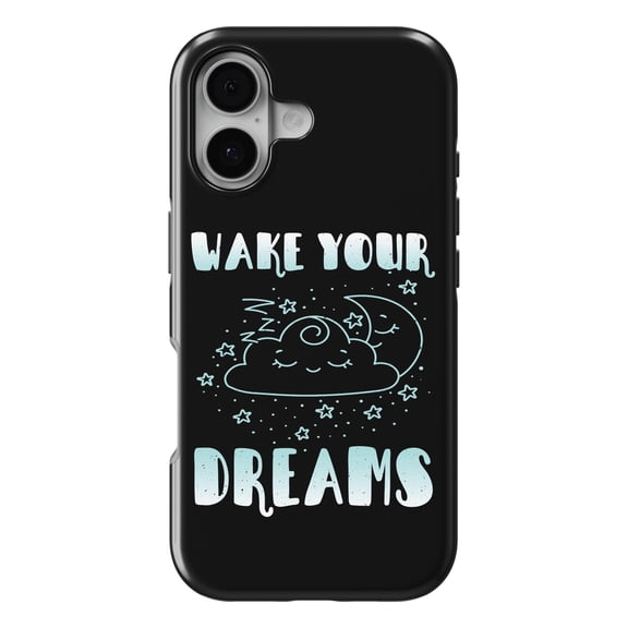 DistinctInk MagSafe Tough Case for iPhone 17 (6.1") - Wake Your Dreams - Moon Clouds - Shockproof Drop Protection MagSafe Compatible Cover