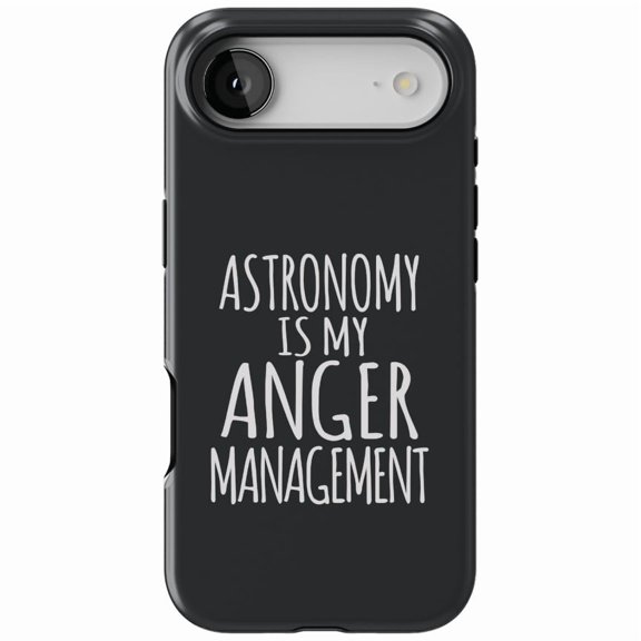 DistinctInk MagSafe Tough Case for iPhone 17 Air (6.7") - Astronomy is My Anger Management - Shockproof Drop Protection MagSafe Compatible Cover