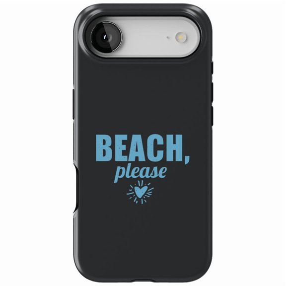 DistinctInk MagSafe Tough Case for iPhone 17 Air (6.7") - Beach, Please - Shockproof Drop Protection MagSafe Compatible Cover