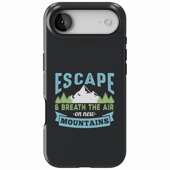 DistinctInk MagSafe Tough Case for iPhone 17 Air (6.7") - Escape Breathe Air On Mountains - Shockproof Drop Protection MagSafe Compatible Cover