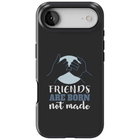 DistinctInk MagSafe Tough Case for iPhone 17 Air (6.7") - Friends are Born Not Made - Shockproof Drop Protection MagSafe Compatible Cover