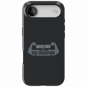 DistinctInk MagSafe Tough Case for iPhone 17 Air (6.7") - Success Starts with Self Discipline - Shockproof Drop Protection MagSafe Compatible Cover