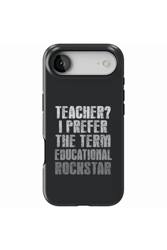 MagSafe Tough Case for iPhone 17 Air (6.7") - Teacher I Prefer Educational Rockstar - Shockproof Drop Protection MagSafe Compatible Cover