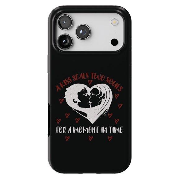 DistinctInk MagSafe Tough Case for iPhone 17 Pro (6.3") - Kiss Seals Two Souls Moment in Time - Shockproof Drop Protection MagSafe Compatible Cover