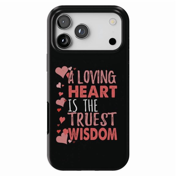 DistinctInk MagSafe Tough Case for iPhone 17 Pro (6.3") - Loving Heart Truest Wisdom - Shockproof Drop Protection MagSafe Compatible Cover