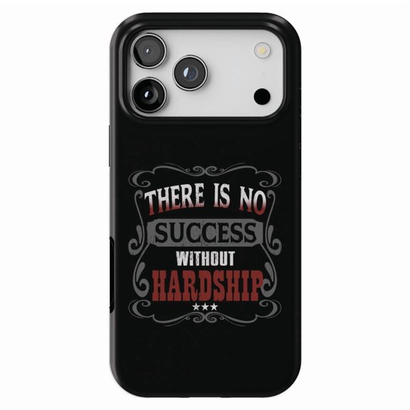 DistinctInk MagSafe Tough Case for iPhone 17 Pro (6.3") - No Success Without Hardship - Shockproof Drop Protection MagSafe Compatible Cover