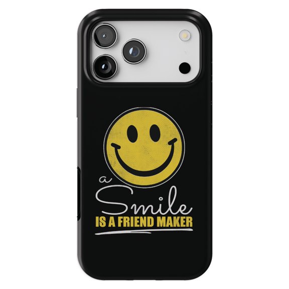 DistinctInk MagSafe Tough Case for iPhone 17 Pro (6.3") - Smile Friendship Maker - Shockproof Drop Protection MagSafe Compatible Cover