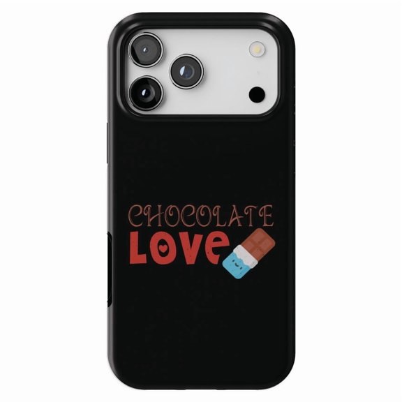 DistinctInk MagSafe Tough Case for iPhone 17 Pro Max (6.9") - Chocolate Love - Shockproof Drop Protection MagSafe Compatible Cover