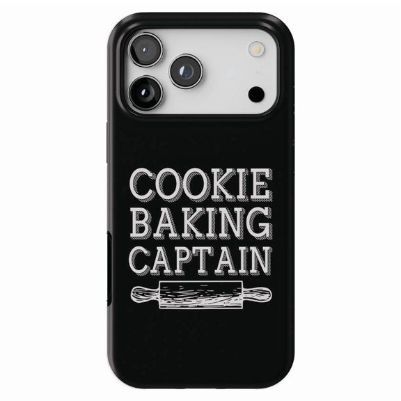 DistinctInk MagSafe Tough Case for iPhone 17 Pro Max (6.9") - Cookie Baking Captain Rolling Pin - Shockproof Drop Protection MagSafe Compatible Cover