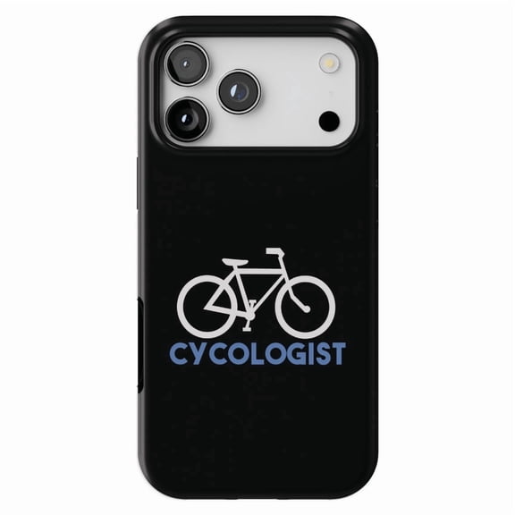 DistinctInk MagSafe Tough Case for iPhone 17 Pro Max (6.9") - Cycologist Bicycle Cycling - Shockproof Drop Protection MagSafe Compatible Cover