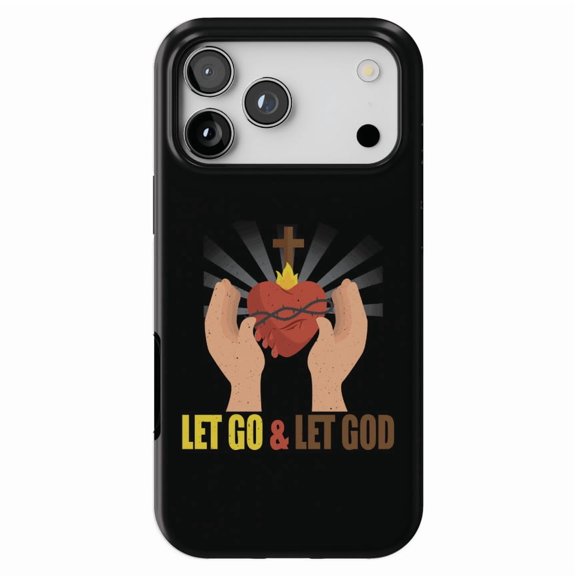DistinctInk MagSafe Tough Case for iPhone 17 Pro Max (6.9") - Let Go and Let God - Shockproof Drop Protection MagSafe Compatible Cover