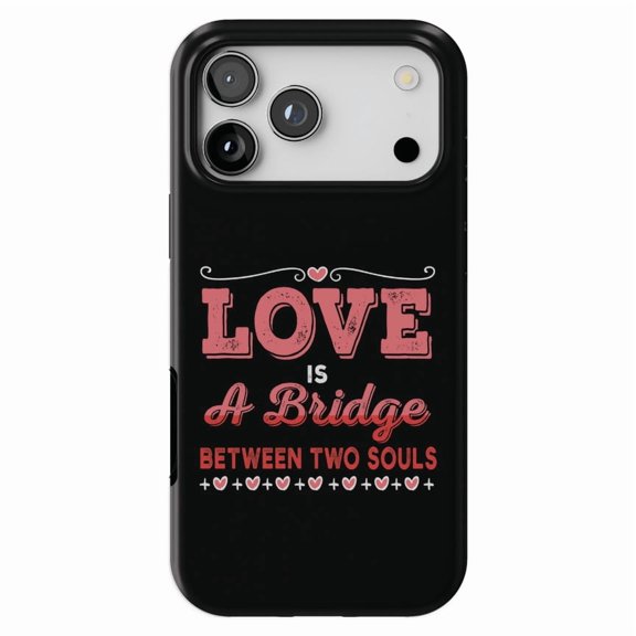 DistinctInk MagSafe Tough Case for iPhone 17 Pro Max (6.9") - Love Bridge Between Two Souls - Shockproof Drop Protection MagSafe Compatible Cover