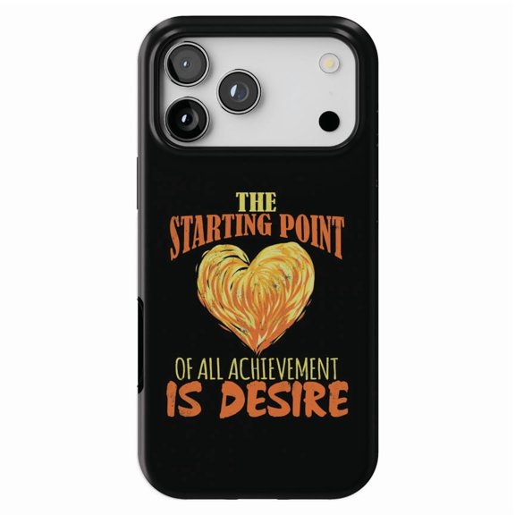 DistinctInk MagSafe Tough Case for iPhone 17 Pro Max (6.9") - Starting Point Achievement Desire - Shockproof Drop Protection MagSafe Compatible Cover