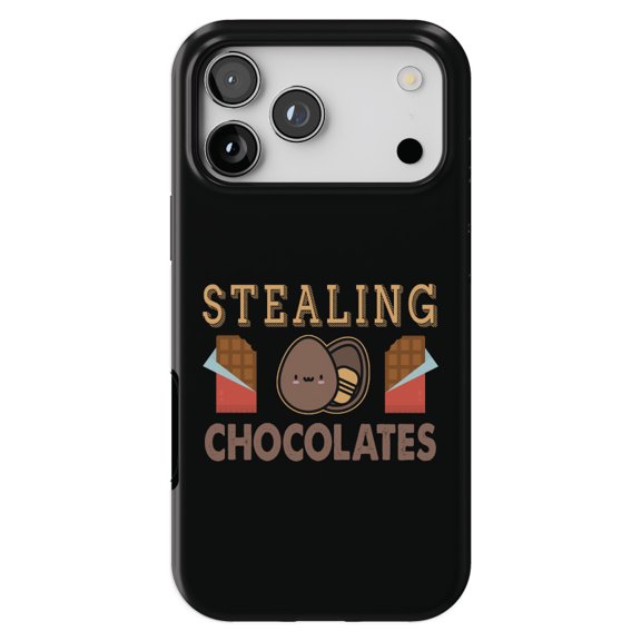 DistinctInk MagSafe Tough Case for iPhone 17 Pro Max (6.9") - Stealing Chocolates - Shockproof Drop Protection MagSafe Compatible Cover