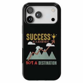 DistinctInk MagSafe Tough Case for iPhone 17 Pro Max (6.9") - Success Journey Not Destination - Shockproof Drop Protection MagSafe Compatible Cover
