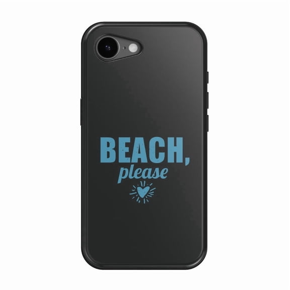 DistinctInk MagSafe Tough Case for iPhone 17e (6.1") - Beach, Please - Shockproof Drop Protection MagSafe Compatible Cover