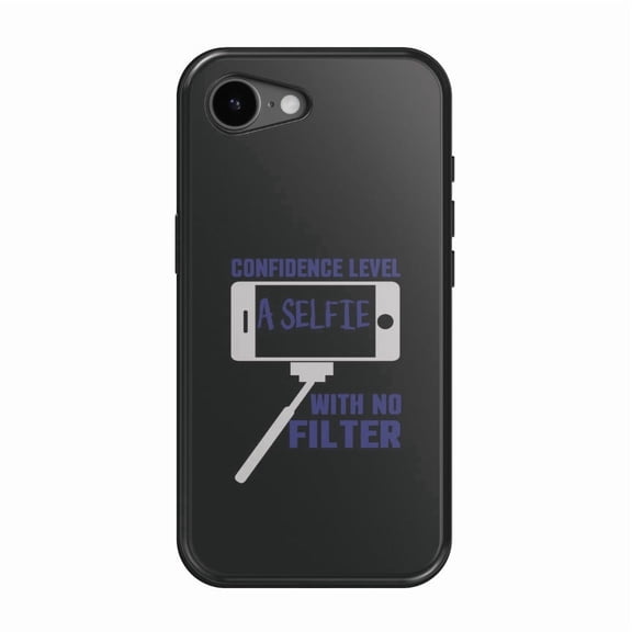 DistinctInk MagSafe Tough Case for iPhone 17e (6.1") - Confidence Level Selfie with No Filter - Shockproof Drop Protection MagSafe Compatible Cover