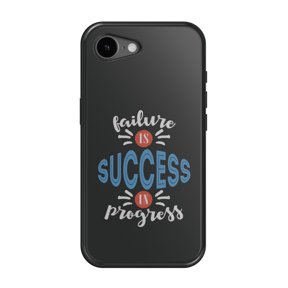 DistinctInk MagSafe Tough Case for iPhone 17e (6.1") - Failure is Success in Progress - Shockproof Drop Protection MagSafe Compatible Cover