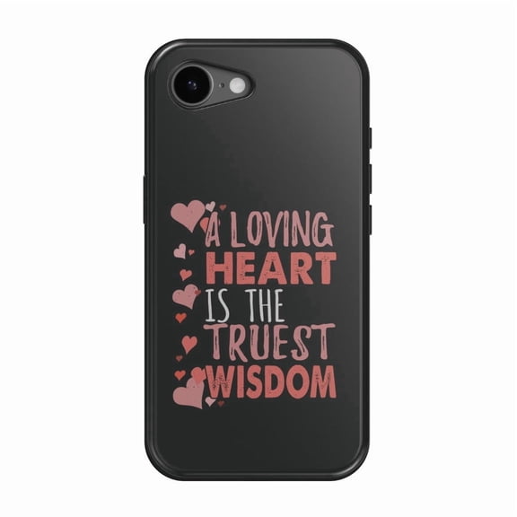 DistinctInk MagSafe Tough Case for iPhone 17e (6.1") - Loving Heart Truest Wisdom - Shockproof Drop Protection MagSafe Compatible Cover