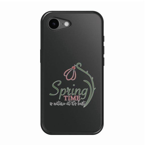 DistinctInk MagSafe Tough Case for iPhone 17e (6.1") - Spring Time Nature at Best - Shockproof Drop Protection MagSafe Compatible Cover