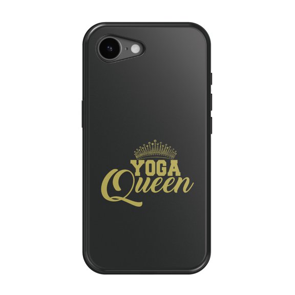 DistinctInk MagSafe Tough Case for iPhone 17e (6.1") - Yoga Queen Crown - Shockproof Drop Protection MagSafe Compatible Cover