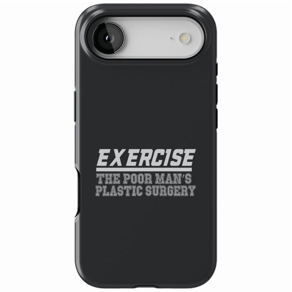 DistinctInk MagSafe Tough Case for iPhone 17 Air (6.7") - Exercise The Poor Man's Plastic Surgery - Shockproof Drop Protection MagSafe Compatible Cover