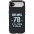 thumbnail image 1 of DistinctInk MagSafe Tough Case for iPhone 17 Air (6.7") - Turning 70 is Like Turning 21 in Celsius - Shockproof Drop Protection MagSafe Compatible Cover, 1 of 11