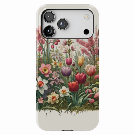 DistinctInk MagSafe Tough Case for iPhone 17 Pro (6.3") - Blooming Symphony: A Floral Spring Revival - Shockproof Drop Protection MagSafe Compatible Cover