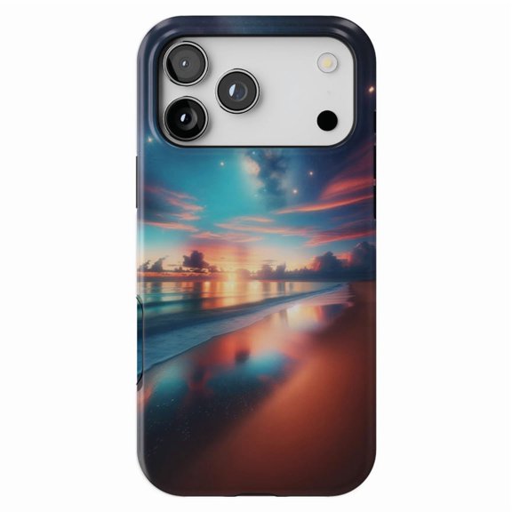 DistinctInk MagSafe Tough Case for iPhone 17 Pro (6.3") - Seaside Symphony: Capturing The Magic of Twilight - Shockproof Drop Protection MagSafe Compatible Cover