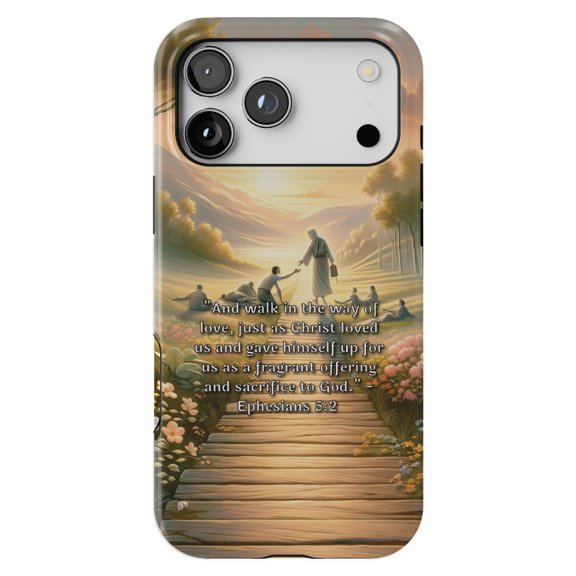 DistinctInk MagSafe Tough Case for iPhone 17 Pro Max (6.9") - Ephesians 5:2 - The Way of Love Defined - Shockproof Drop Protection MagSafe Compatible Cover