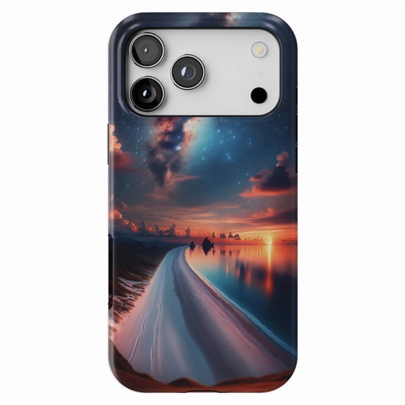 DistinctInk MagSafe Tough Case for iPhone 17 Pro Max (6.9") - Starry Night to Sunset: Nature's Metamorphosis - Shockproof Drop Protection MagSafe Compatible Cover
