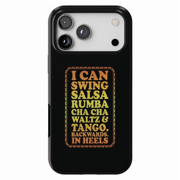 DistinctInk MagSafe Tough Case for iPhone 17 Pro Max (6.9") - Swing Salsa Rumba Cha Cha Waltz in Heels - Shockproof Drop Protection MagSafe Compatible Cover