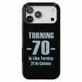 thumbnail image 1 of DistinctInk MagSafe Tough Case for iPhone 17 Pro Max (6.9") - Turning 70 is Like Turning 21 in Celsius - Shockproof Drop Protection MagSafe Compatible Cover, 1 of 11