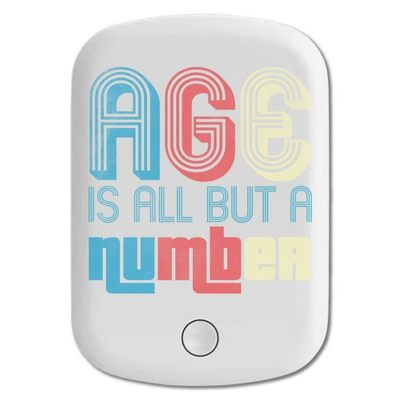 DistinctInk Magnetic Battery Pack, 10000 mAh Wireless Portable Charger with USB-C Cable, Compatible with MagSafe iPhone 14 / 13 / 12 Series - Age All But Number