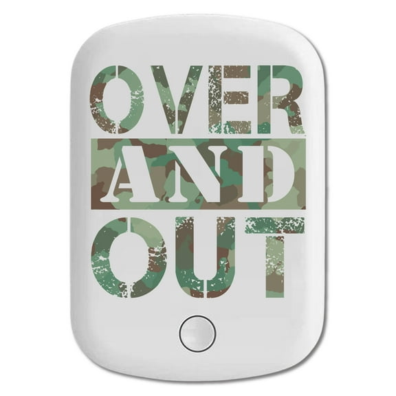 DistinctInk Magnetic Battery Pack, 10000 mAh Wireless Portable Charger with USB-C Cable, Compatible with MagSafe iPhone 14 / 13 / 12 Series - Over And Out - Camo