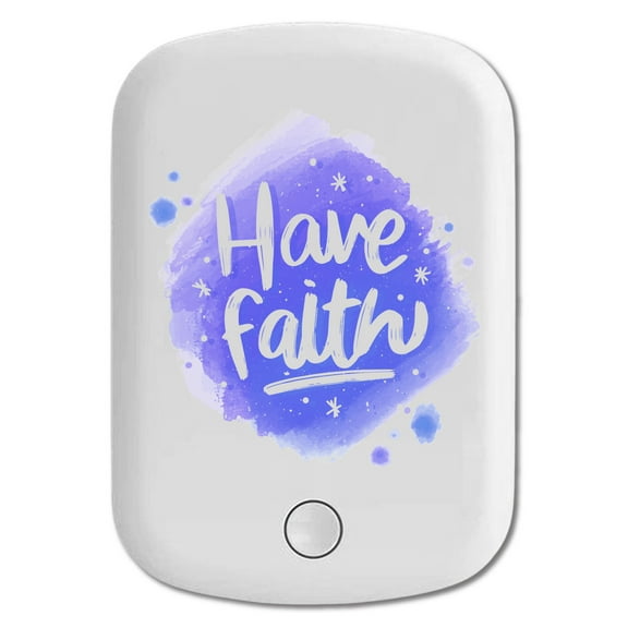 DistinctInk Magnetic Battery Pack, 10000 mAh Wireless Portable Charger with USB-C Cable, Compatible with MagSafe iPhone 14 / 13 / 12 Series - Have Faith