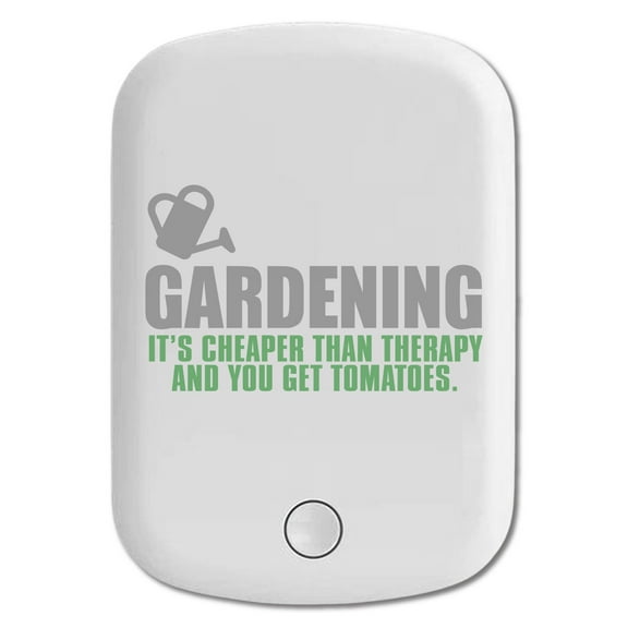 DistinctInk Magnetic Battery Pack, 10000 mAh Wireless Portable Charger with USB-C Cable, Compatible with MagSafe iPhone 14 / 13 / 12 Series - Gardening - Cheaper Than Therapy & You Get Tomatoes