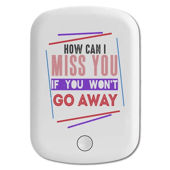 DistinctInk Magnetic Battery Pack, 10000 mAh Wireless Portable Charger with USB-C Cable, Compatible with MagSafe iPhone 14 / 13 / 12 Series - How Miss You If Won't Go Away