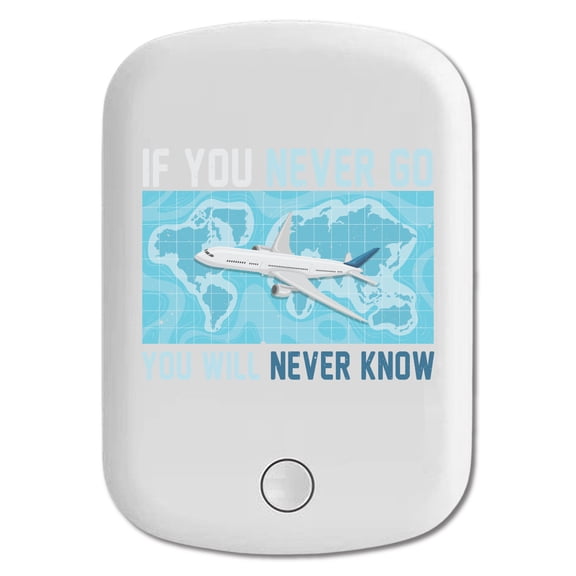 DistinctInk Magnetic Battery Pack, 10000 mAh Wireless Portable Charger with USB-C Cable, Compatible with MagSafe iPhone 14 / 13 / 12 Series - Never Go Never Know