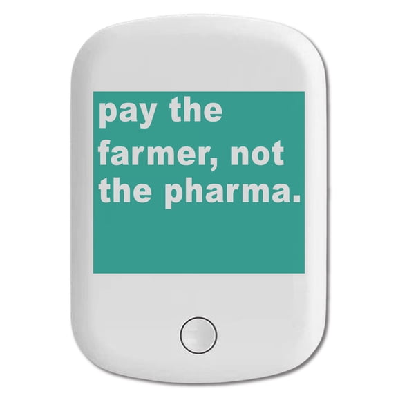 DistinctInk Magnetic Battery Pack, 10000 mAh Wireless Portable Charger with USB-C Cable, Compatible with MagSafe iPhone 14 / 13 / 12 Series - Pay the Farmer, Not the Pharma.