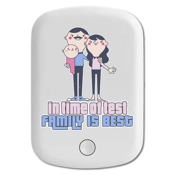 DistinctInk Magnetic Battery Pack, 10000 mAh Wireless Portable Charger with USB-C Cable, Compatible with MagSafe iPhone 14 / 13 / 12 Series - Time Of Test Family Is Best