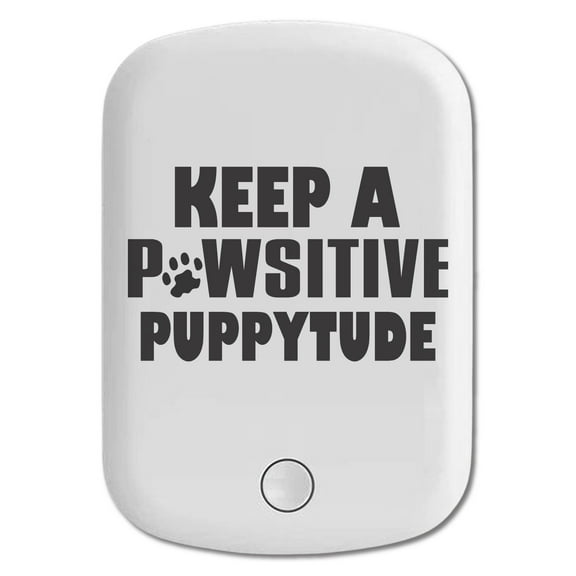 DistinctInk Magnetic Battery Pack, 5000 mAh Wireless Portable Charger with USB-C Cable, Compatible with MagSafe iPhone 14 / 13 / 12 Series - Keep a PAWsitive PUPPYtude