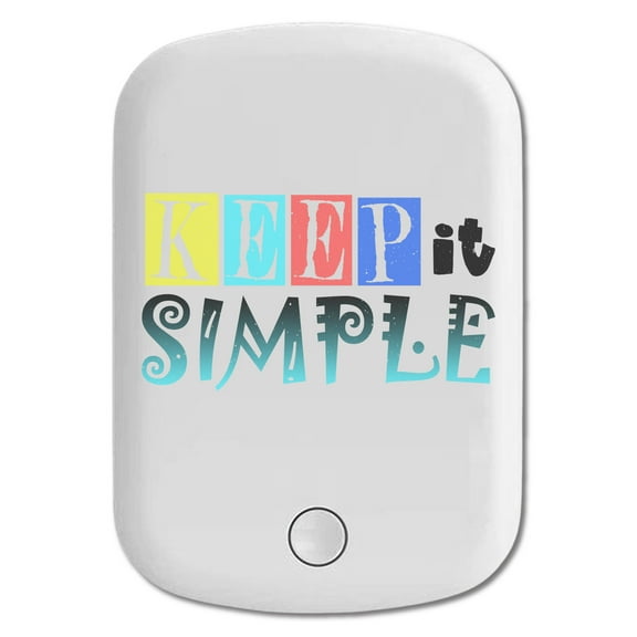 DistinctInk Magnetic Battery Pack, 5000 mAh Wireless Portable Charger with USB-C Cable, Compatible with MagSafe iPhone 14 / 13 / 12 Series - Keep It Simple