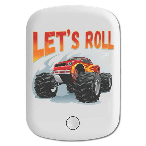 DistinctInk Magnetic Battery Pack, 5000 mAh Wireless Portable Charger with USB-C Cable, Compatible with MagSafe iPhone 14 / 13 / 12 Series - Let's Roll